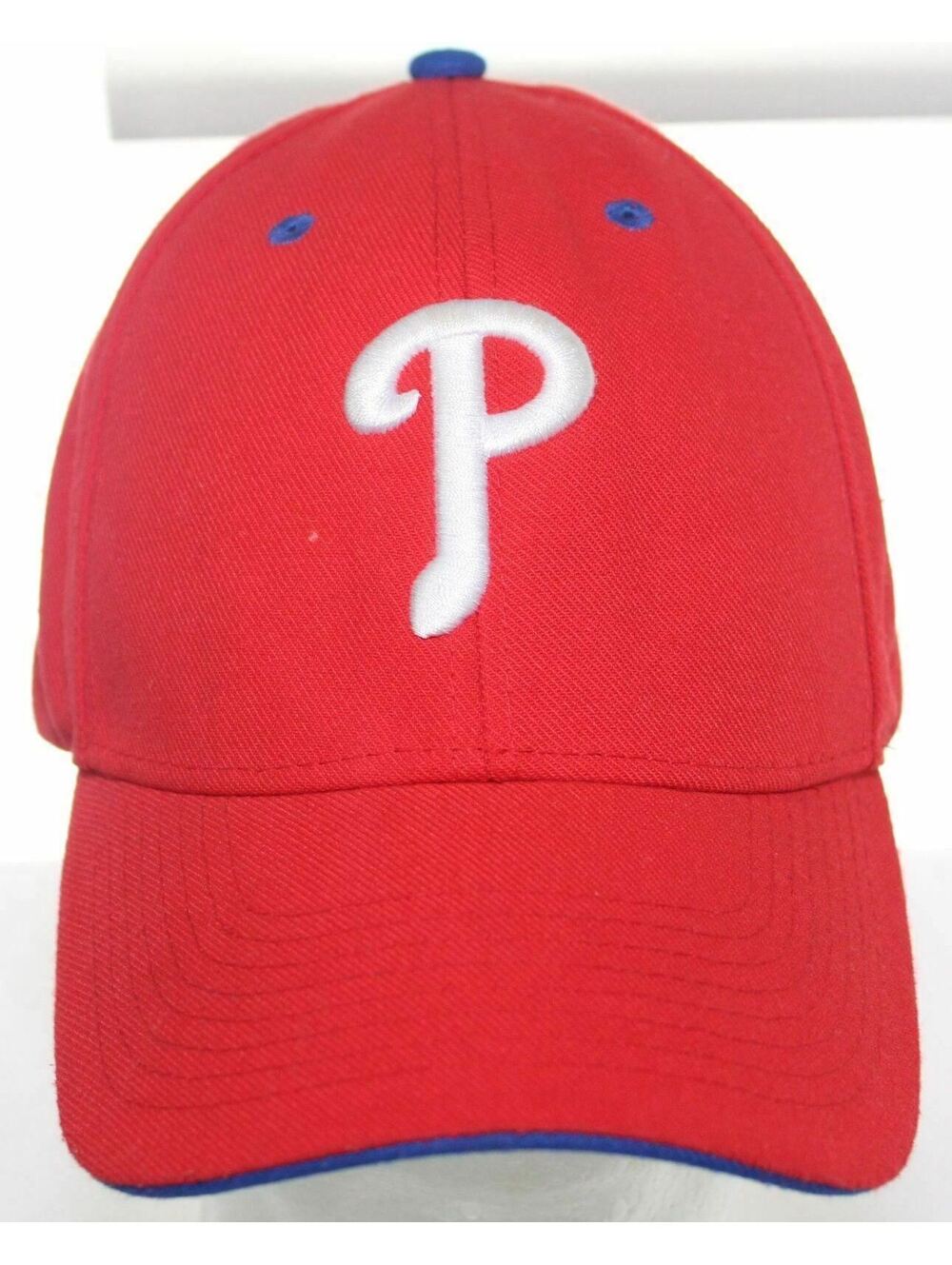 Philadelphia Phillies MLB Baseball Hat Fan Favorite 3D Logo Red Strapback Cap